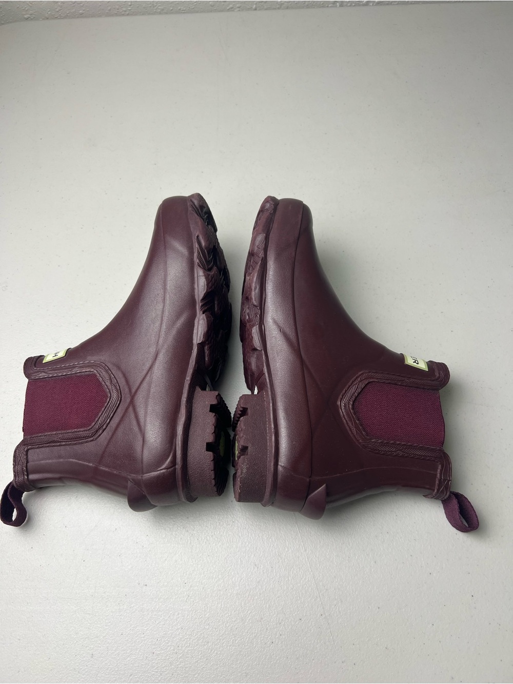 Hunter Burgundy Women’s Size 5 Chelsea Short Rain Boots - Picture 4 of 10